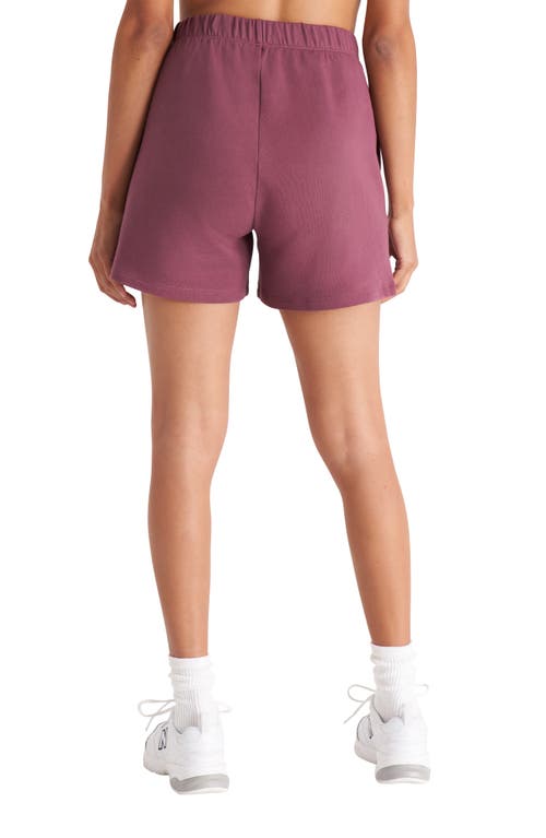 The Standard Stitch The Sweat Short In Plum