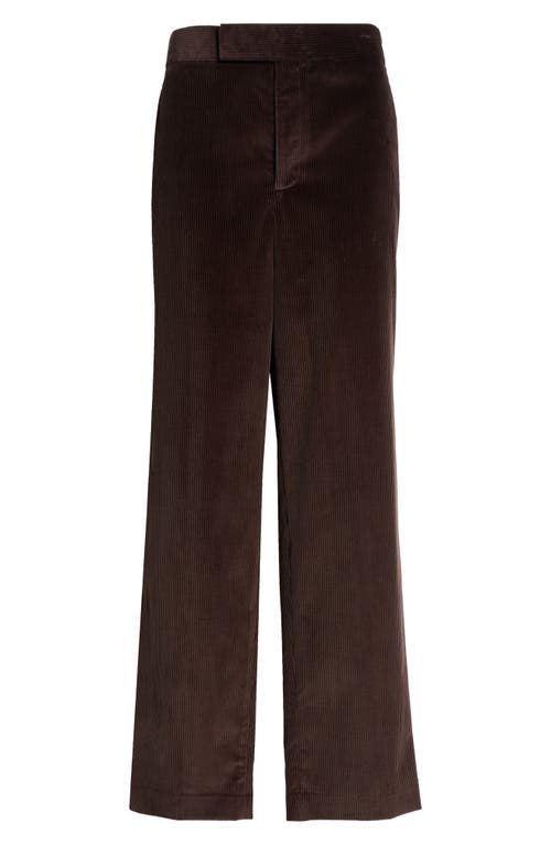 Shop Partow Morrison Straight Leg Corduroy Pants In Espresso