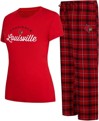 Louisville Cardinals Concepts Sport Ultimate Flannel Pants - Red/Black