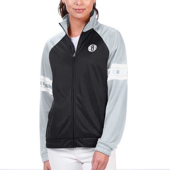 Brooklyn Nets G-III 4Her Women's Crossover Full-Zip Jacket good – Black Sz. M