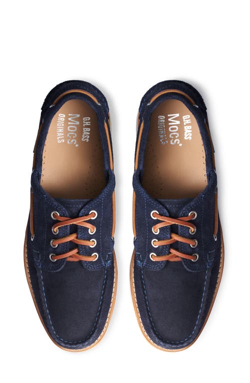 G.h.bass Ranger Moc Toe Boat Shoe In Navy