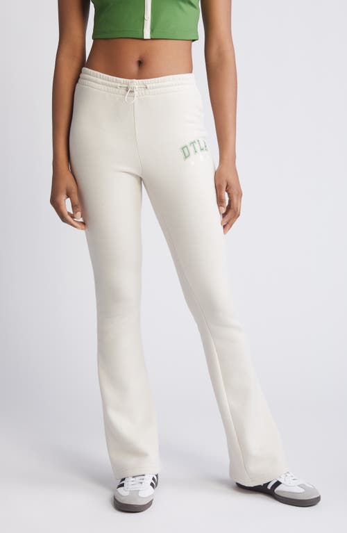 PacSun DTLA Flare Leg Cotton Blend Fleece Pants Yellow at Nordstrom,