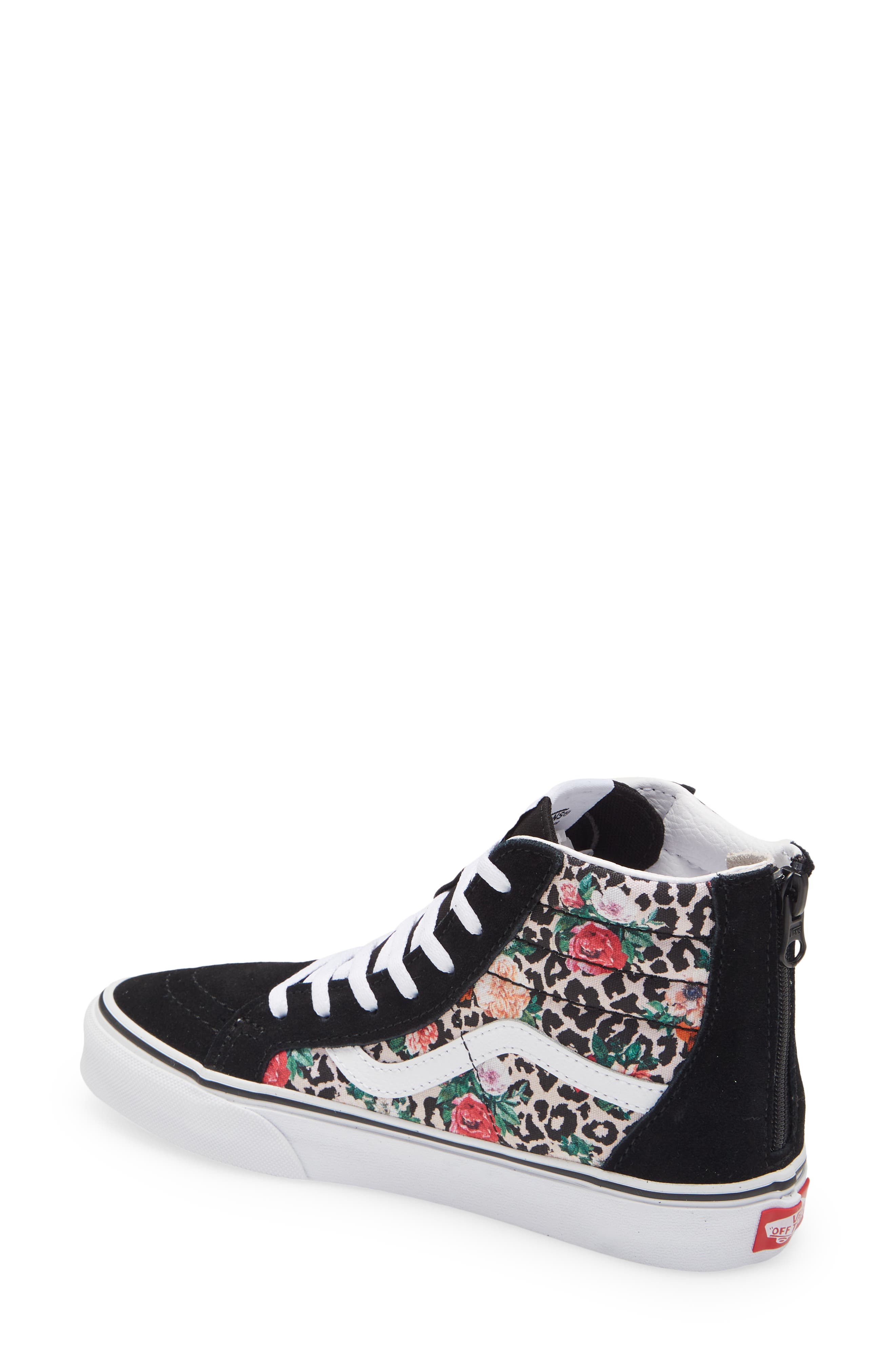 floral print high top vans