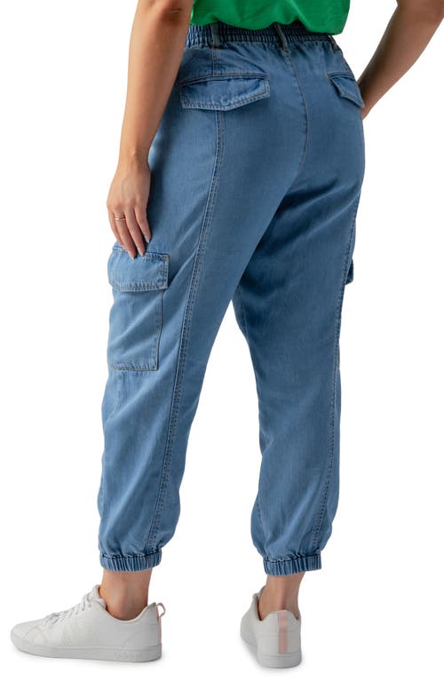 Shop Sanctuary Rebel Relaxed Denim Cargo Pants In Sun Drench