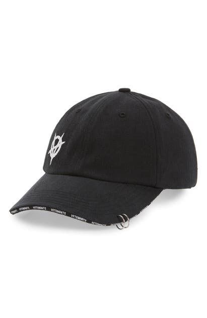 Vetements Accessories ANARCHY BASEBALL CAP - BLACK