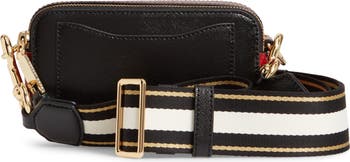 MARC JACOBS Snapshot Ombré Stripe Strap Color Block Leather Camera Bag