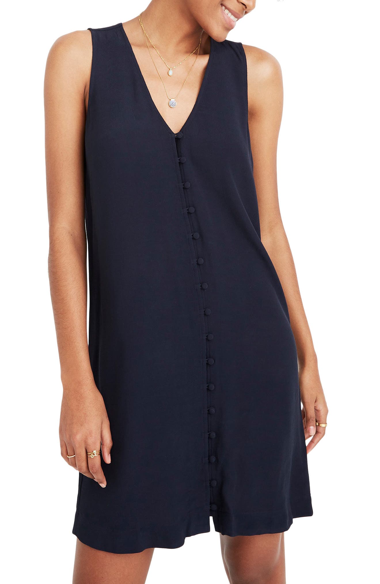 Madewell Heather Button Front Dress