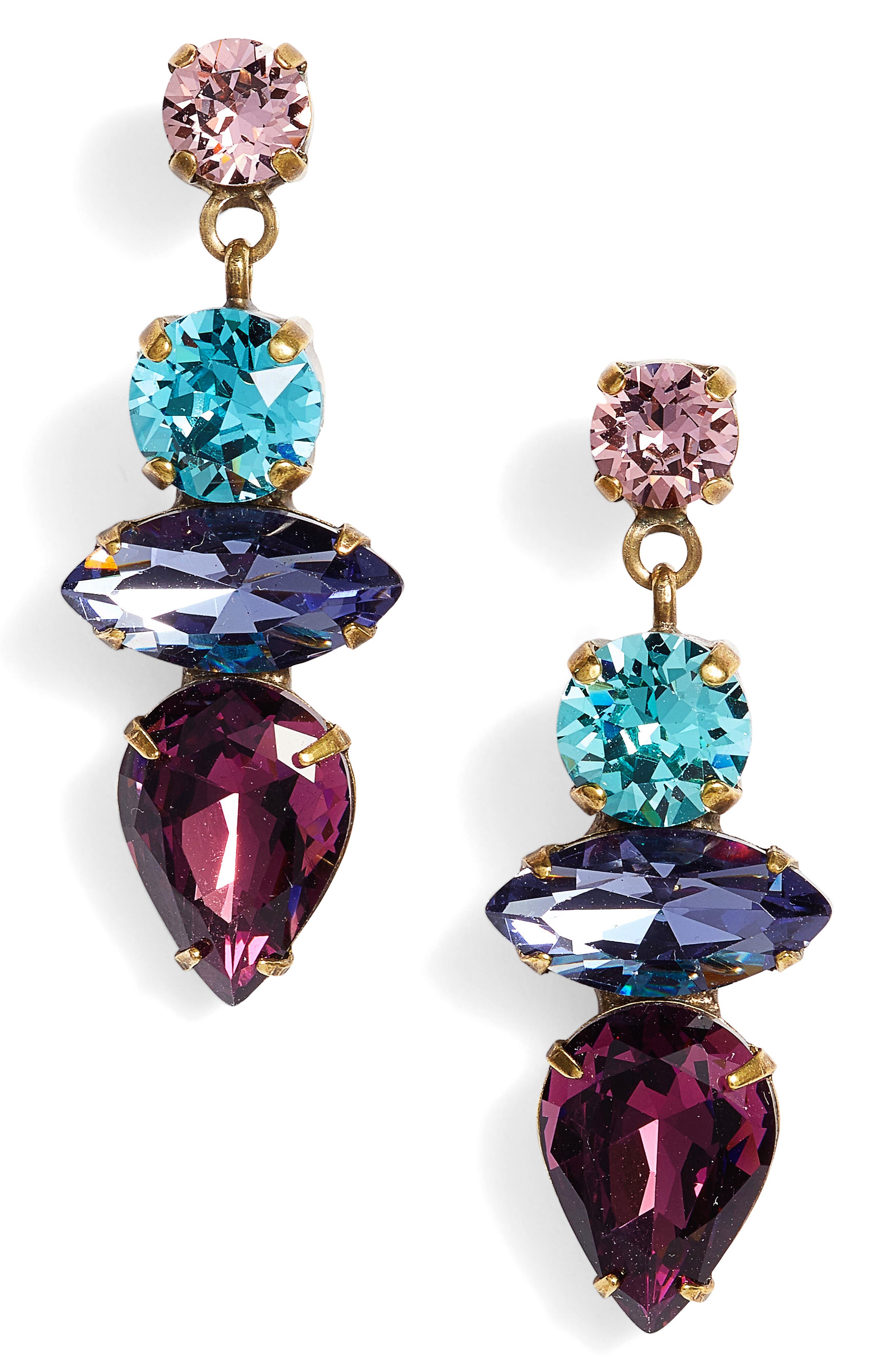 nordstrom crystal drop earrings