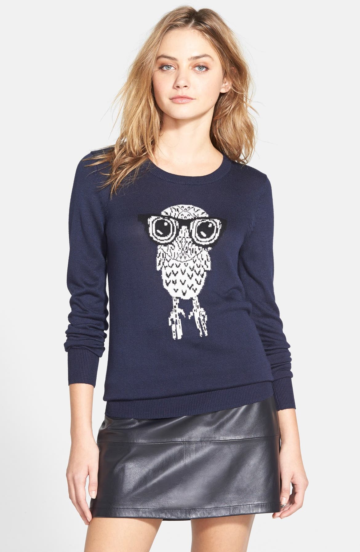 French Connection 'Geeky Owl' Sweater (Online Only) | Nordstrom