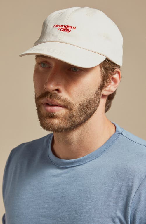 Shop Strangers Only Blush Logo Hat In Cream