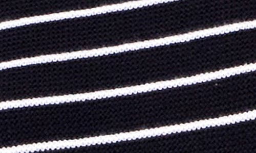 English Factory Stripe Crewneck Sweater In Black/white