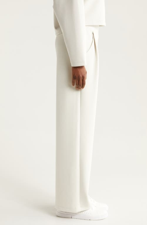 Shop Zella Luxe Wide Leg Pants In Grey Moonbeam