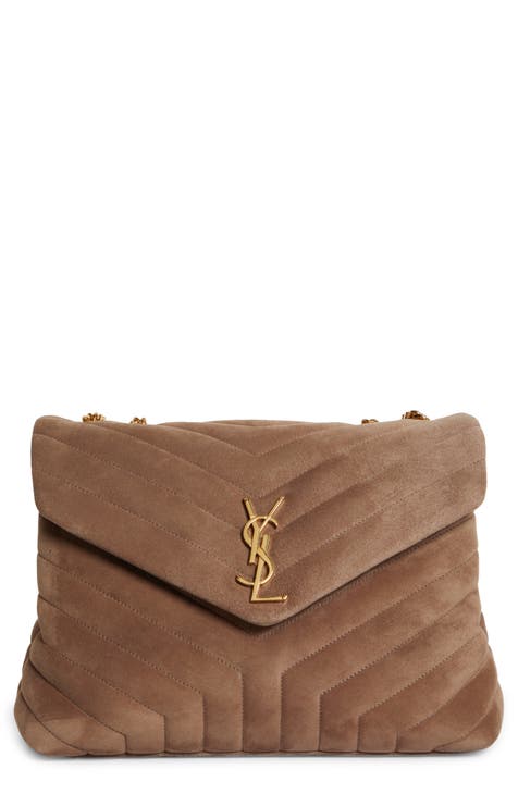 Leather crossbody bag Yves Saint Laurent Beige in Leather - 31360499