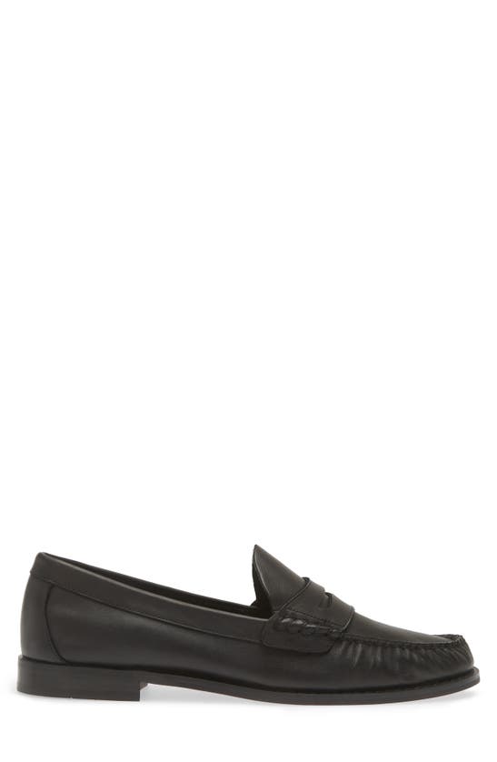 Shop Steve Madden Kingston Penny Loafer In Black Leather