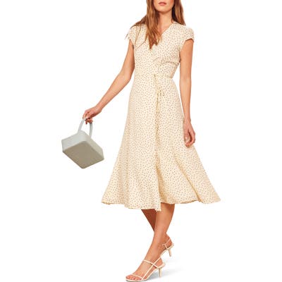 Reformation Carina Midi Wrap Dress