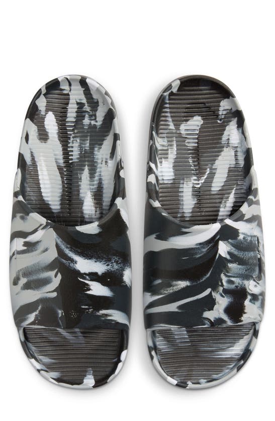 Shop Nike Calm Se Slide Sandal In Black/ Black