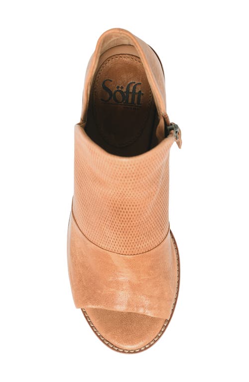 Söfft Molly Open Toe Bootie In Luggage