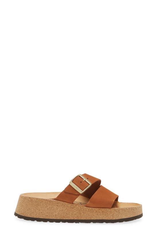 Shop Birkenstock Almina Platform Wedge Slide Sandal In Pecan