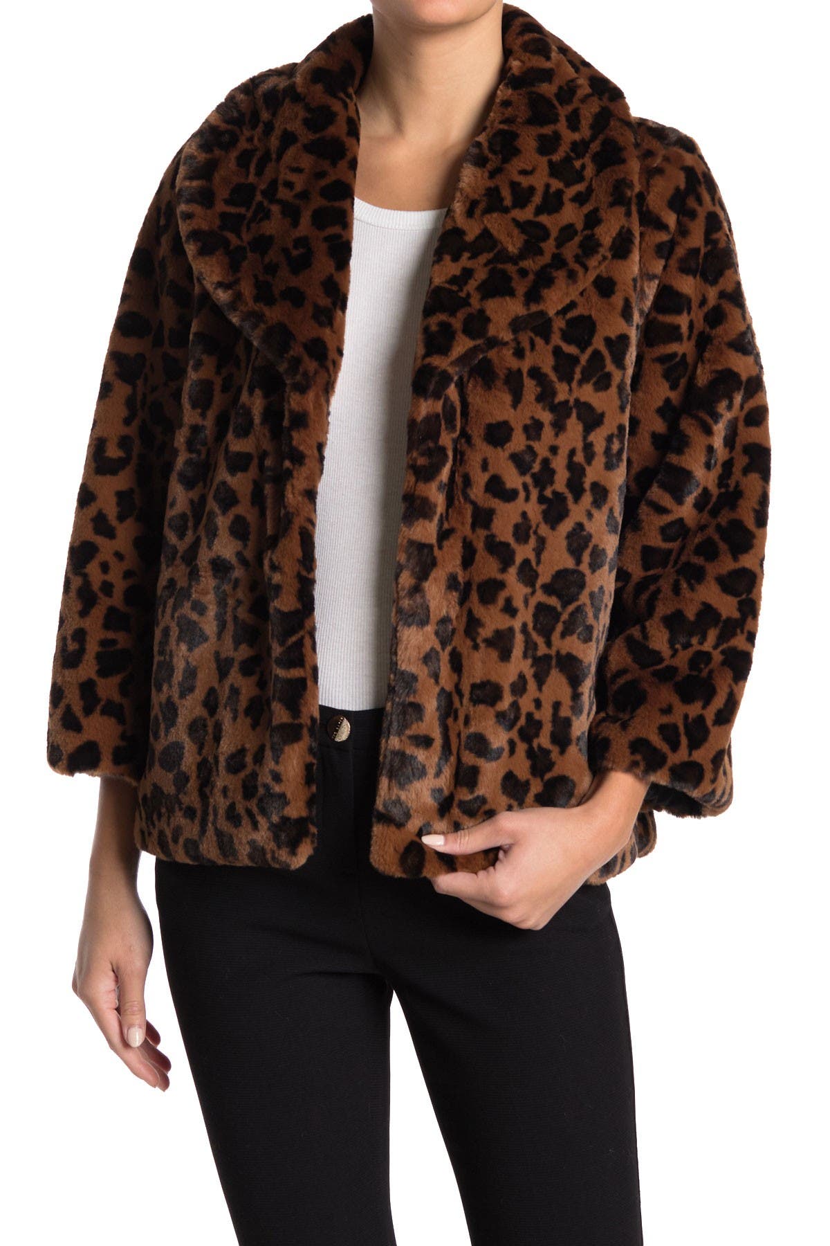 love token leopard coat