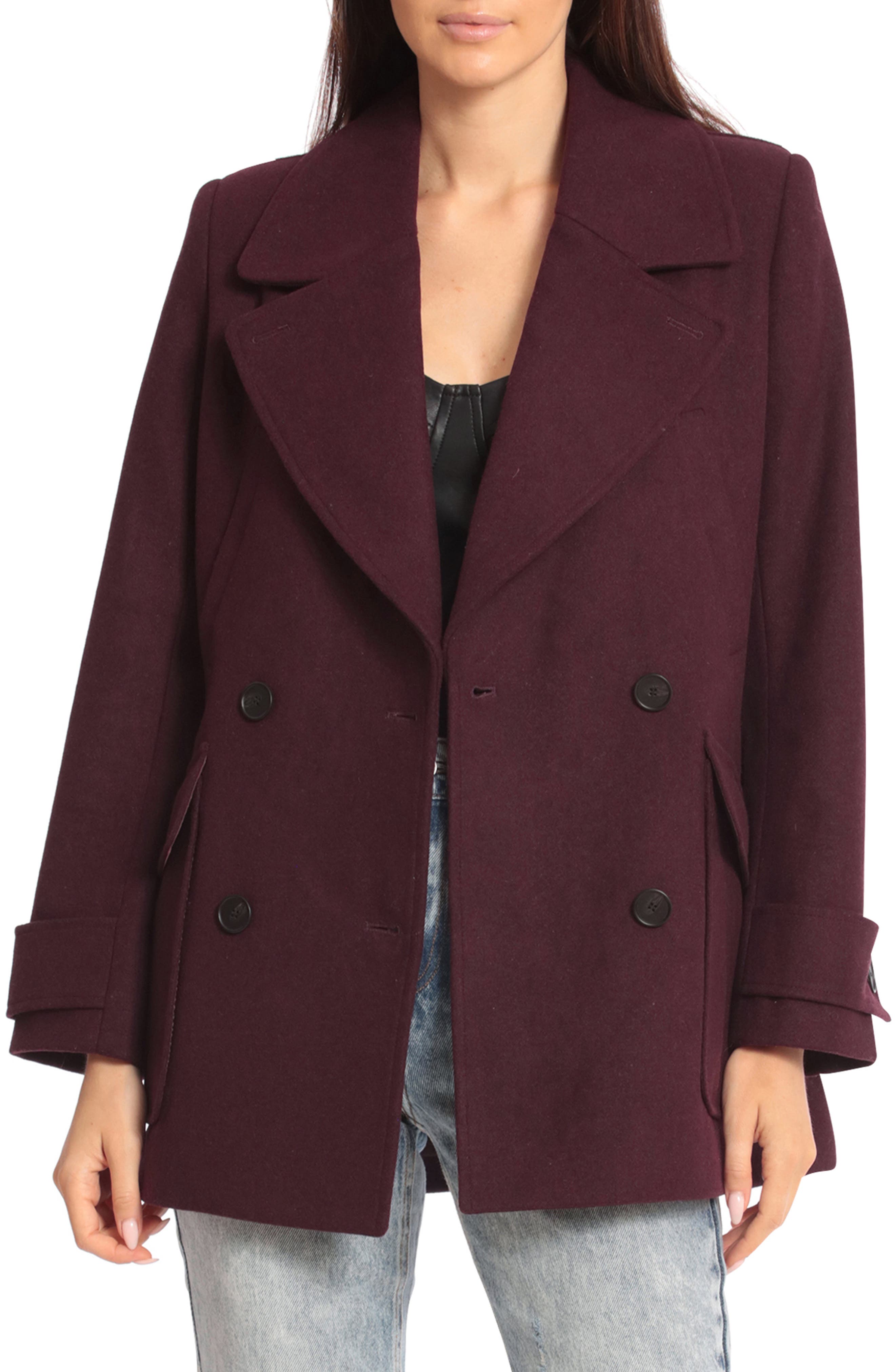 long pea coat women