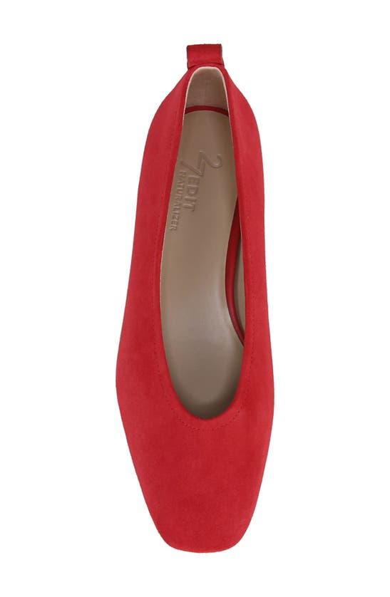 Shop Naturalizer Carla Flat In Crantini Red Leather