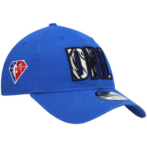 Dallas Mavericks New Era Piped Two-Tone 39THIRTY Flex Hat - Gray/Blue