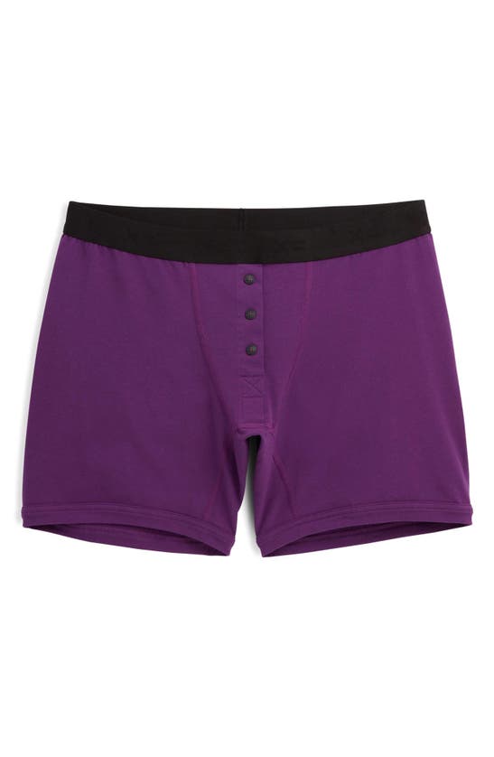 Tomboyx 6-inch Stretch Cotton Boxer Briefs In Imperial Purple