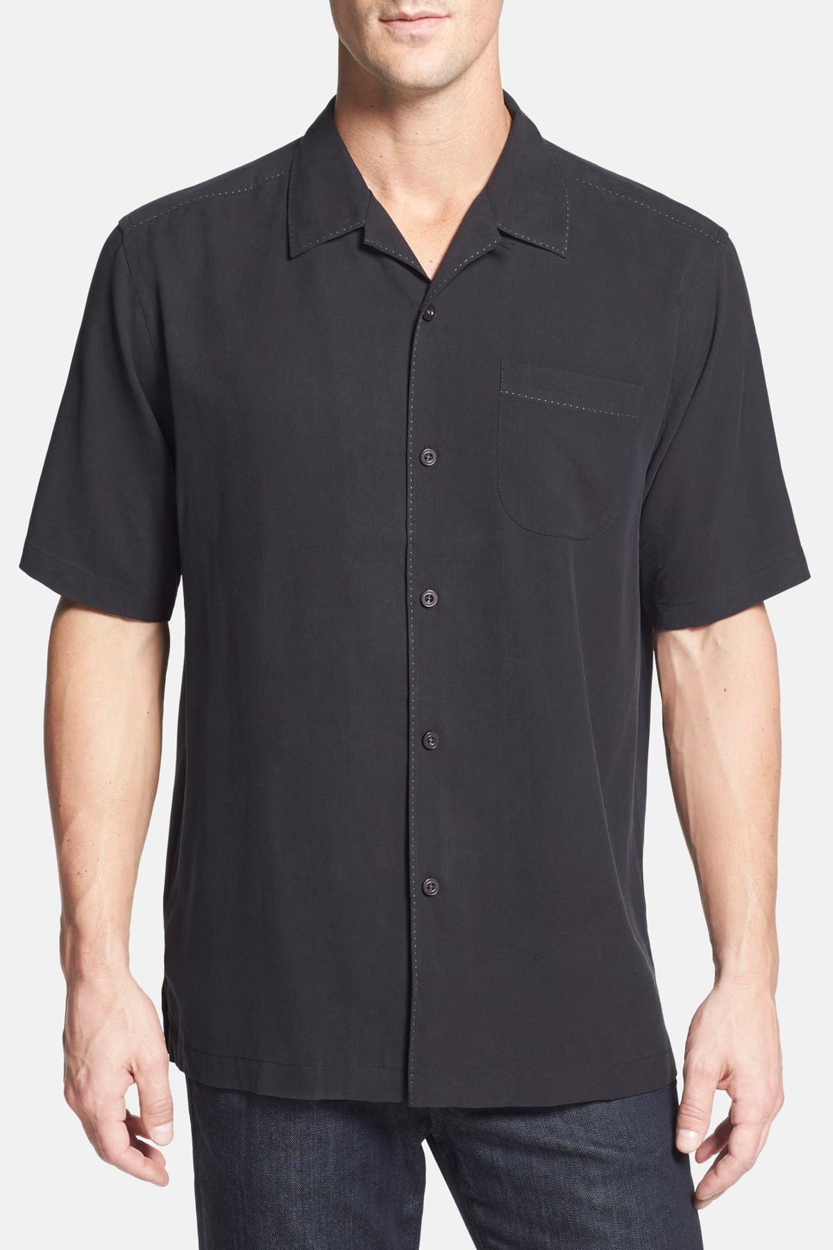 catalina twill stretch camp shirt