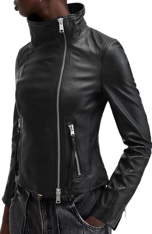 Shop Allsaints Ellis Biker Jacket In Black