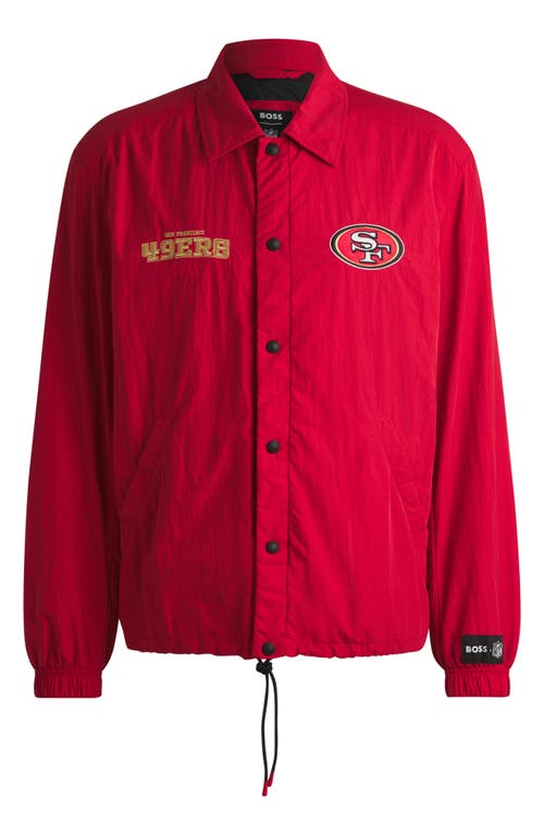 Shop Hugo Boss Boss X Nfl Otto Jacket In San Francisco 49ers