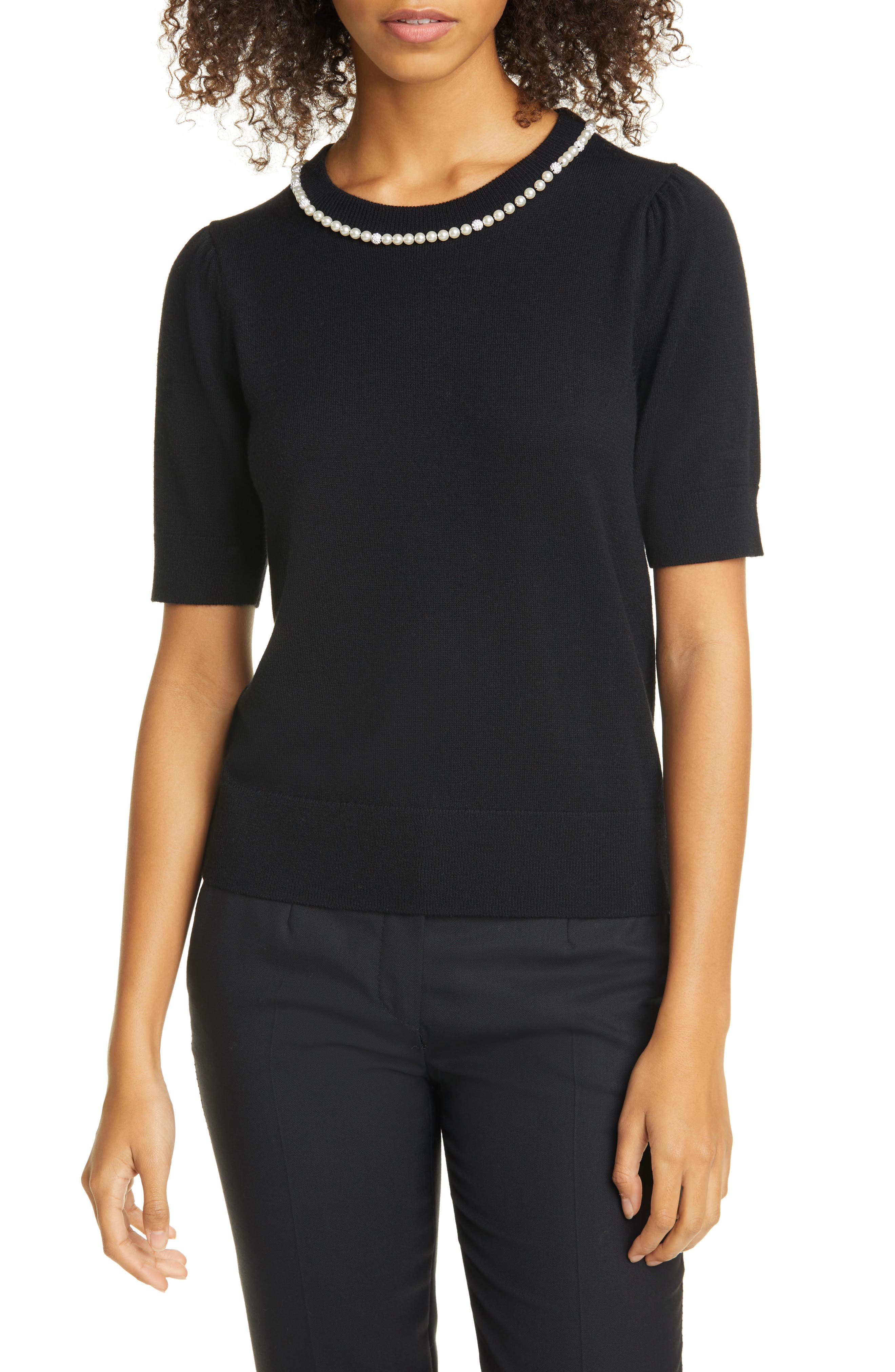 kate spade pearl heart sweatshirt