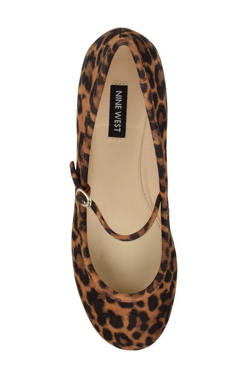 Nine West Classik Womens Adjustable Leather Mary Janes In Light Brown