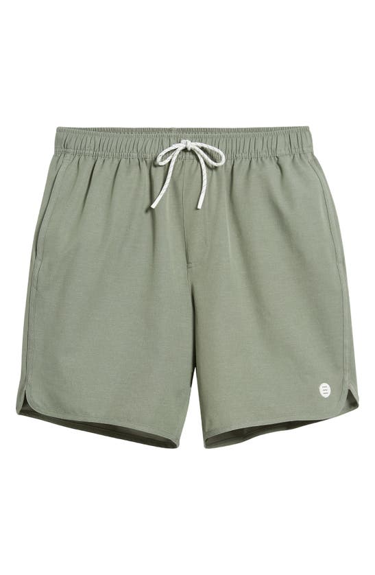 Shop Free Fly Reverb Water Resistant Hybrid Performance Shorts In Agave Green