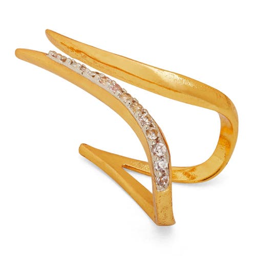 Dhwani Bhansal Sinna Ring In Gold Plated