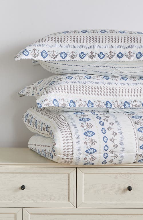 Woven & Weft Reversible Print Comforter Set In Arista Print