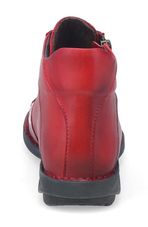 Miz Mooz Preslee Ankle Boot In Red Antique