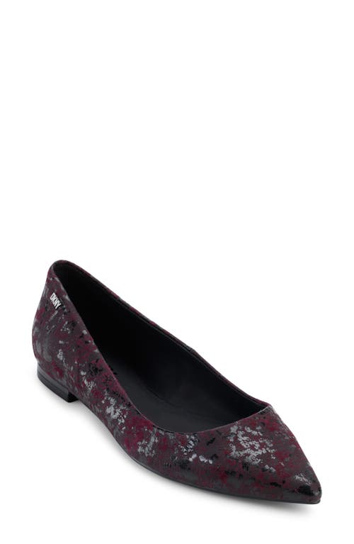 DKNY Vien Pointed Toe Ballet Flat Bordeaux at Nordstrom,