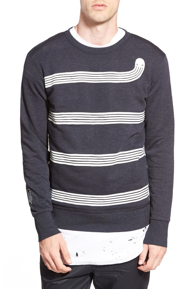 G Star Raw Occotis Breton Crewneck Sweatshirt Nordstrom