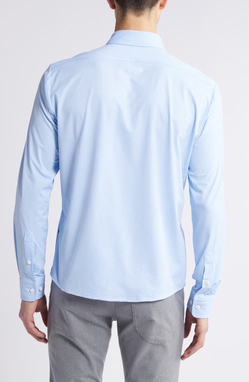 Shop Hugo Boss Boss Liam Kent Button-up Shirt In Light Blue