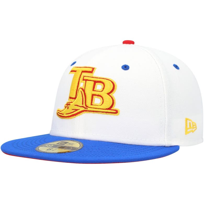 New Era White/royal Tampa Bay Rays Tropicana Field Cherry Lolli 59fifty