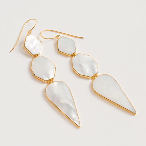FREYA ROSE FREYA ROSE WARRIORESS MOTHER OF PEARL EARRING 