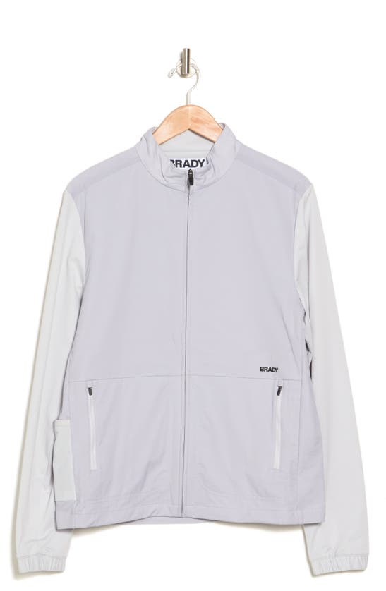 Slate & Stone Brady Micro Ripstop Zip Jacket In Grey