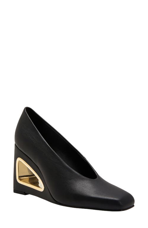 Shop Katy Perry Hollow Wedge Pump In Black