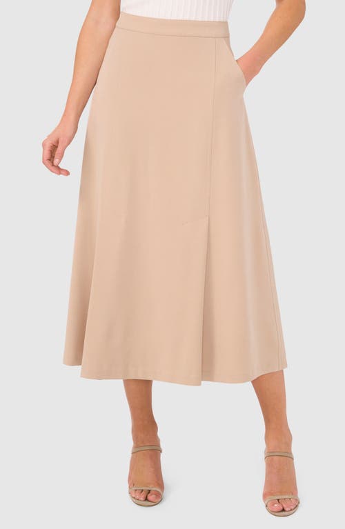 Shop Halogenr Halogen(r) Pleated Midi Skirt In Coastal Beige