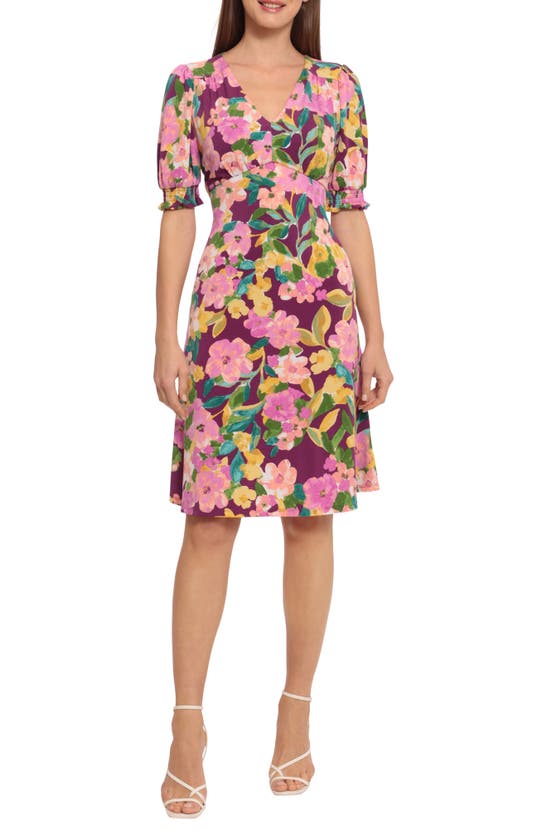 empire waist puff sleeve dress Honor Empire Waist Midi Dress main image 1