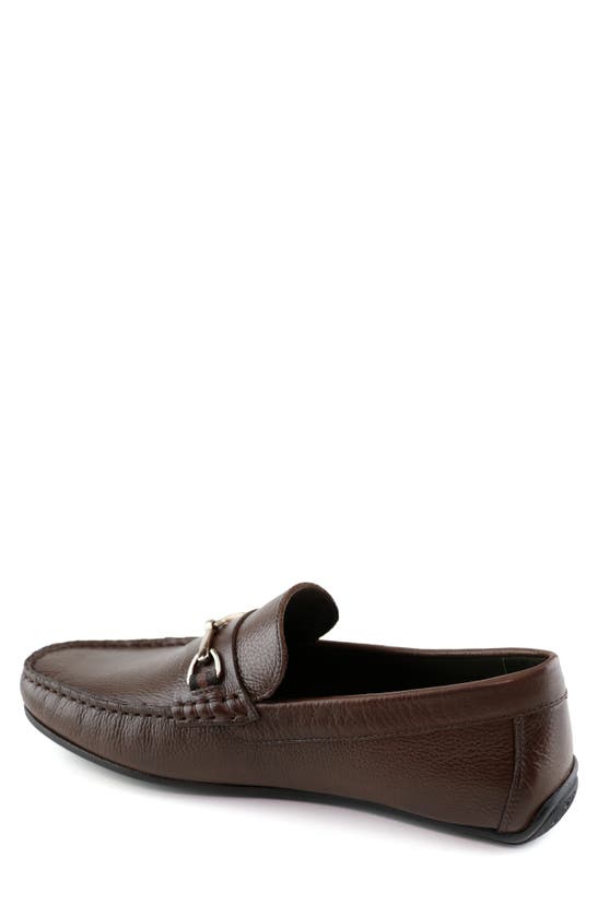 Shop Marc Joseph New York Liberty Ave Loafer Driving Shoe In Brown Grainy