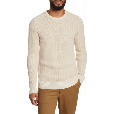 Selected Homme Ned Chunky Crewneck Sweater, Ivory