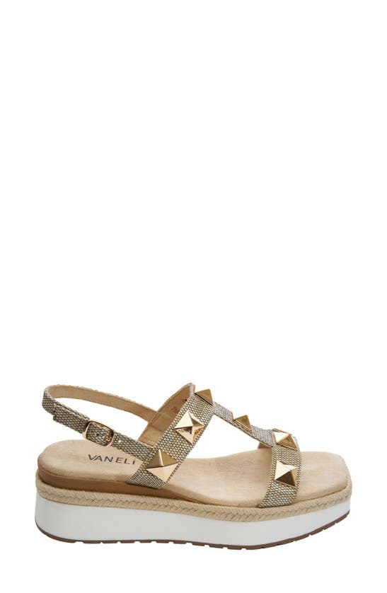 Vaneli Edrys Platform Sandal In Camel