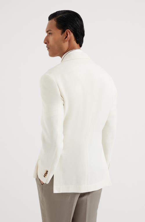 Shop Brunello Cucinelli Deconstructed Cavallo Blazer In Panama