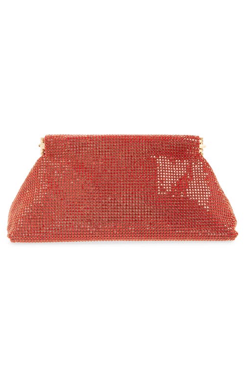 Cult Gaia Mini Lillia Clutch Bag In Garnet